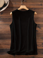 Load image into Gallery viewer, Women's Black V-Neck Vest T-Shirt Spring/Summer Casual