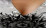Load image into Gallery viewer, Stylish Pink Floral Print V-Neck Tank Top with Decorative Button

