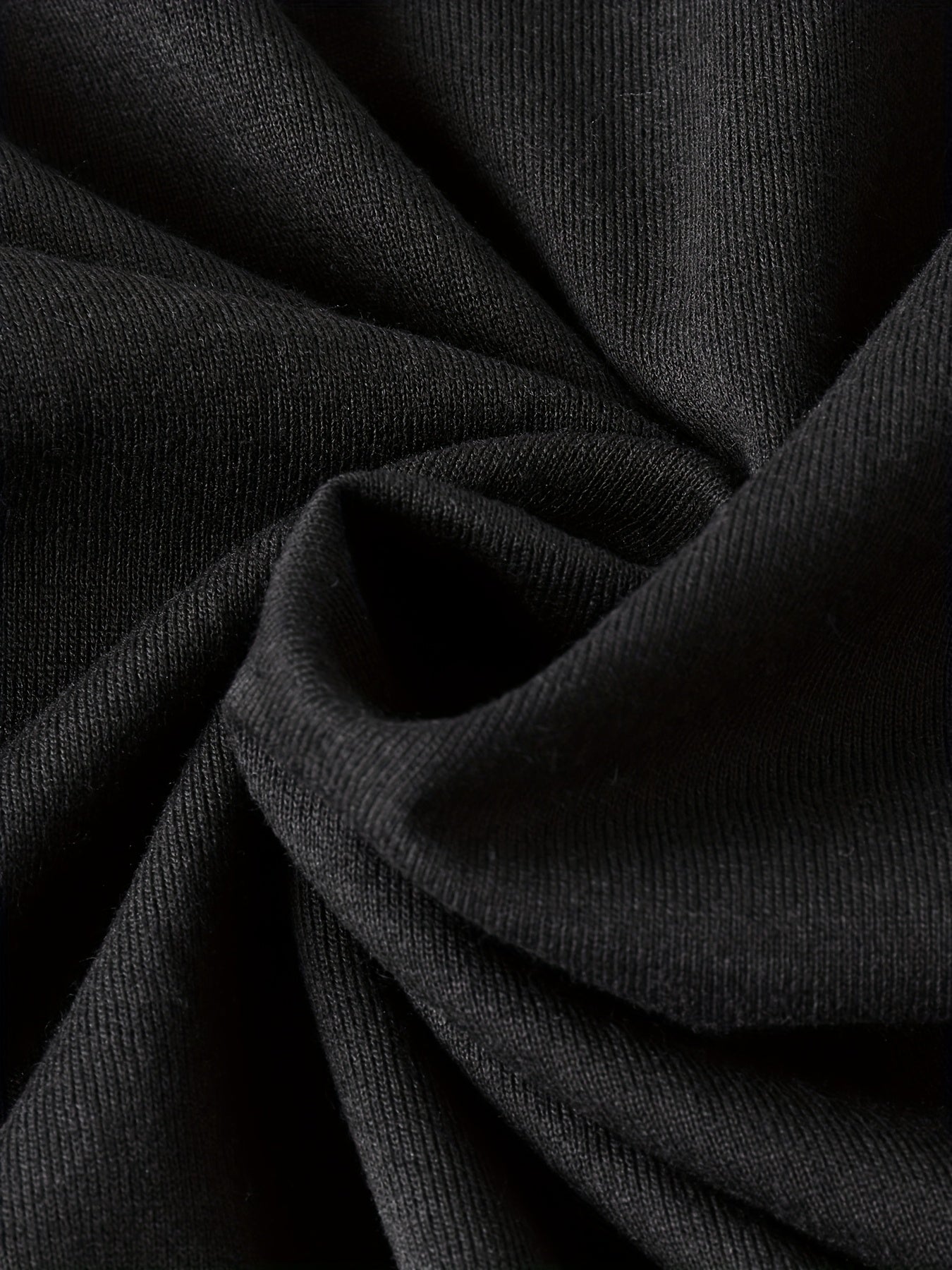 Women's Black V-Neck Vest T-Shirt Spring/Summer Casual